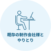 既存の制作会社様とやりとり